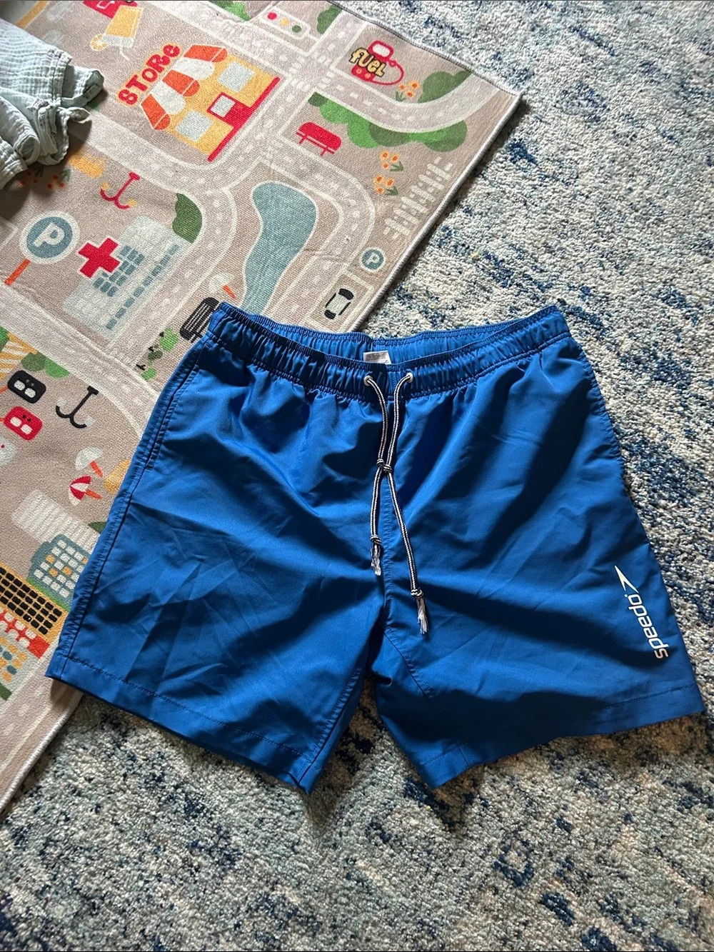 Speedo Men’s Royal Blue Swim Trunks with Drawstring